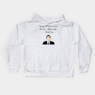 The office quote of a quote Kids Hoodie